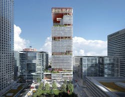 8 Canada Square, A Norman Foster Designed Office Building That’s Currently The Global Headquarters Of Hsbc Holdings, Will Have Large Sections Of Its Façade Removed To Create Landscaped Terraces Design By Kpf