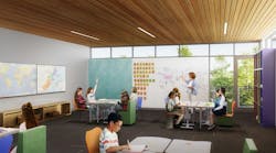 Designing for dyslexia: How architecture can address neurodiversity in K-12 schools, Rendering courtesy Ratcliff