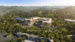 HGA unveils plans to transform an abandoned rock quarry into a new research and innovation campus for Cell Signaling Technology (CST). Rendering courtesy HGA
