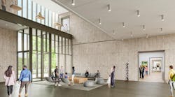 Palmer Museum Rendering Of Lobby