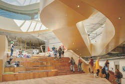 Western Michigan University’s new Student Center is designed to be a “hub of belonging.” CannonDesign worked with an EDI consultant on the design of this 162,000-sf center.