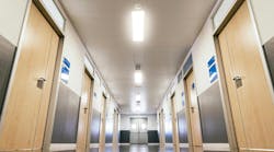 Corridor interior of hospital.