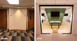 OHIO esports arena before and after entryway