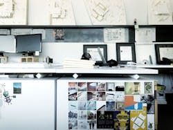 Architects Desk Benching System And Magnets 02
