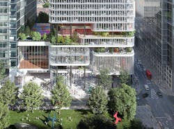 8 Canada Square, A Norman Foster Designed Office Building That’s Currently The Global Headquarters Of Hsbc Holdings, Will Have Large Sections Of Its Façade Removed To Create Landscaped Terraces Design By Kpf