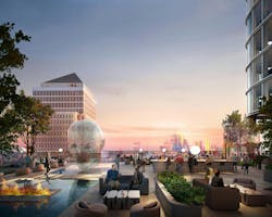 8 Canada Square, A Norman Foster Designed Office Building That’s Currently The Global Headquarters Of Hsbc Holdings, Will Have Large Sections Of Its Façade Removed To Create Landscaped Terraces Design By Kpf