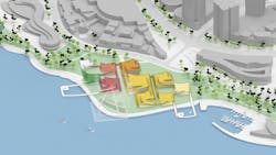 Bjarke Ingels-designed Suzhou Museum of Contemporary Art. Diagram courtesy BIG / Bjarke Ingels Group