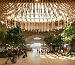 Portland opens $2 billion mass timber expansion and renovation to its international airport