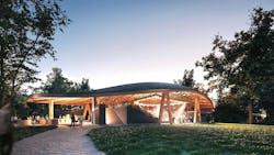 Studio Gang's performing arts center for Hudson Valley Shakespeare breaks ground. Rendering courtesy Studio Gang