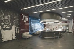 Pictured: Texas A&M University’s remodel of its Davis Center Nutrition Station. Photo courtesy PBK