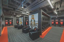 the renovation of Sam Houston State University’s Mafrige Fieldhouse Locker Room, Photo courtesy PBK
