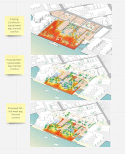 Sasaki designers employed NeedleMovers to lay out tree and shade structure placement in Mallory Square, a public plaza at the sunny tip of Key West, Fla.