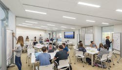 Bryant University Academic Innovation Center classroom