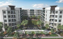 Bainbridge The Grand in Orlando creates “sanctuaries” with controlled access, high-speed Internet, and other smart features. Photo courtesy Bainbridge Companies