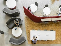 University of Massachusetts Student Union renovation aerial view