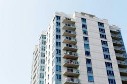 Apartment building exterior