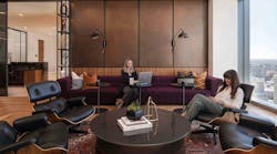 The pandemic caused many law firms to rethink the purpose of their office space. It has resulted in offices like this one at Haynes and Boone in Denver, Colo., that feature lounge spaces