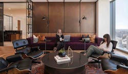 The pandemic caused many law firms to rethink the purpose of their office space. It has resulted in offices like this one at Haynes and Boone in Denver, Colo., that feature lounge spaces