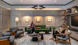 The new office design for Sherman & Howard in Denver, Colo., intentionally supports mental and physical well-being with biophilic design features and ample amenity spaces for both lively interaction and quiet reflection