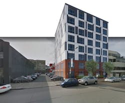 R2’s first multifamily project is an eight-story apartment building in Oakland, Calif. Image credit: R2 Building